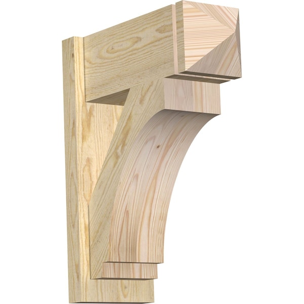 Ekena Millwork Imperial Rough Sawn Arts and Crafts Outlooker, Douglas Fir, 8"W x 20"D x 24"H OUT08X20X24IMP03RDF - main